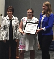 Askew receives finalist plaque for Missouri Teacher of the Year