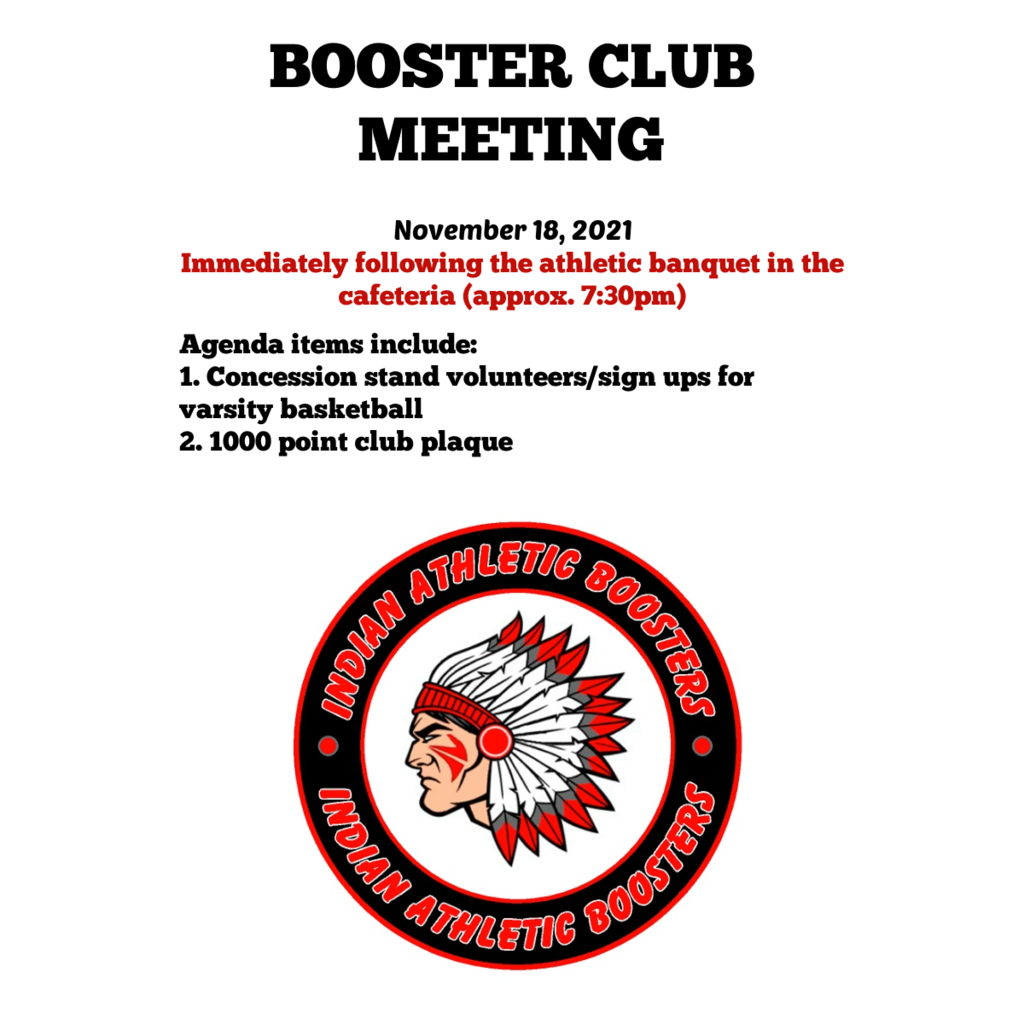 Booster Club Meeting
